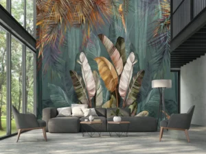 Sử dụng giấy dán tường họa tiết thiên nhiên